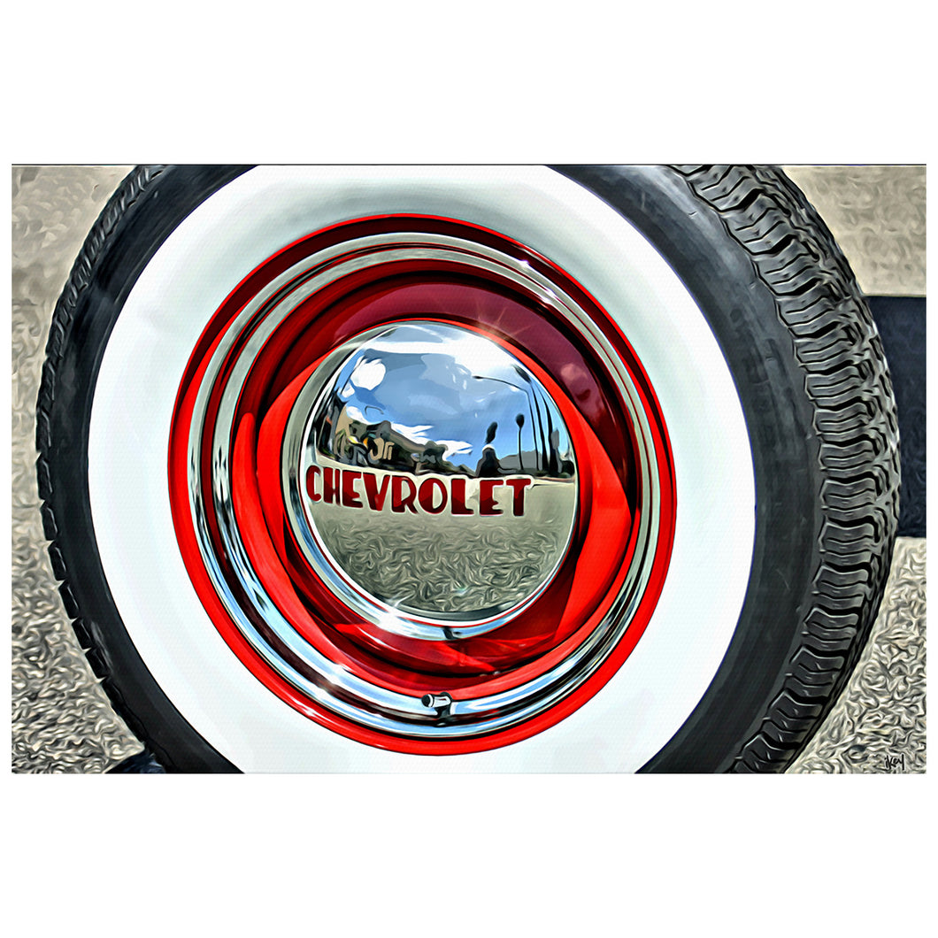 Classic Chevy Hubcap